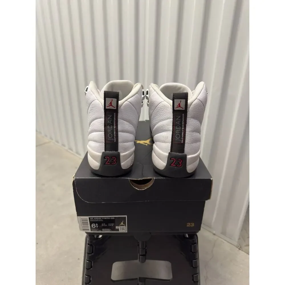 Nike Air Jordan 12 Taxi Flip White Gym 2024 Size 6.5Y GS - 153265-162